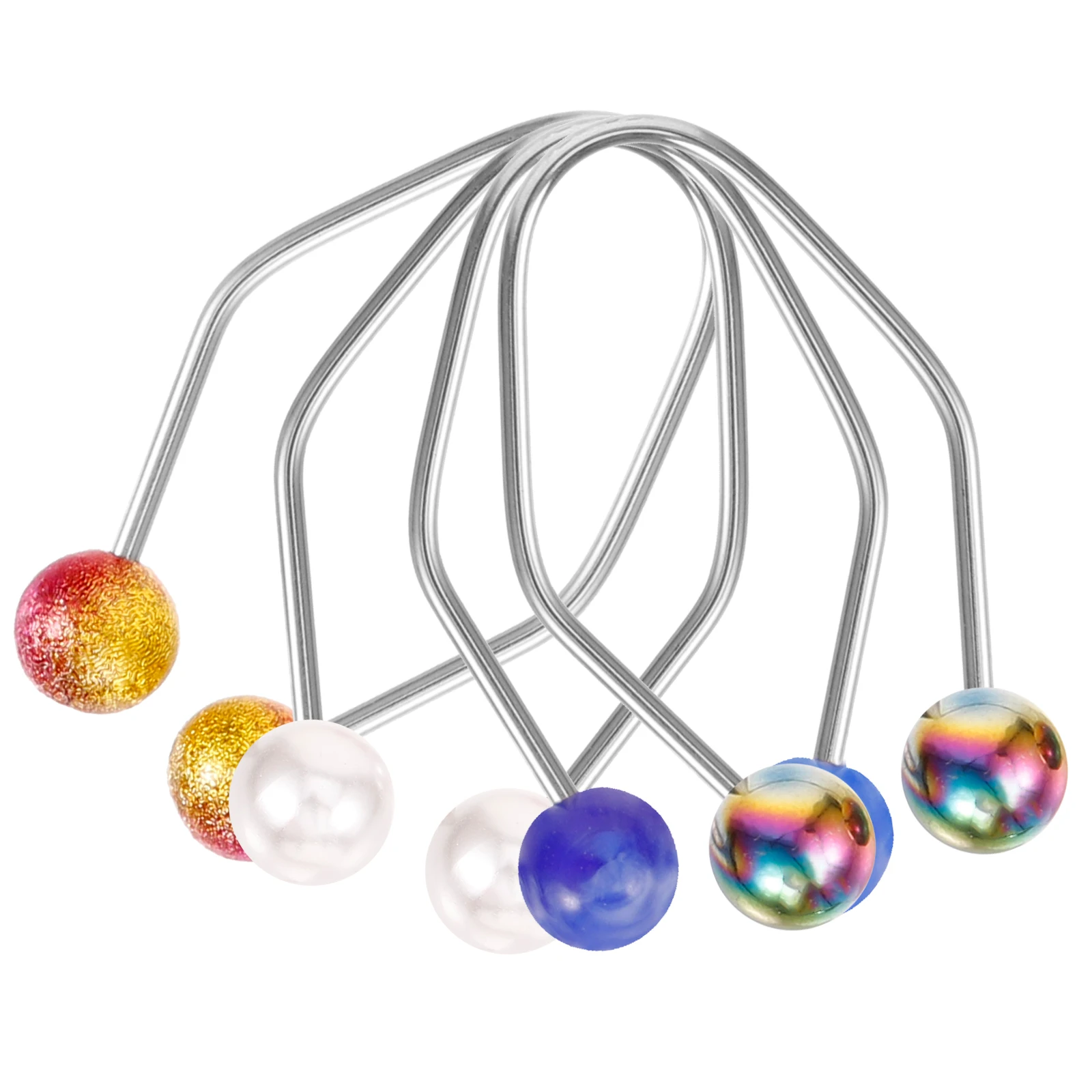 

4 pcs Facial Women Maker Pearl Trainer Metal Exerciser Portable Stainless Steel Dimple Trainer For Cheeks Face Muscle Training