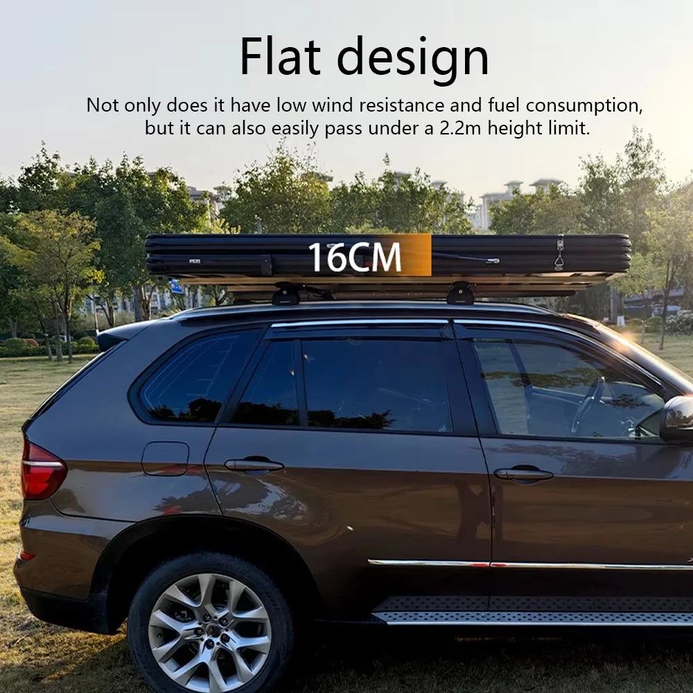 Outdoor Tents Hard Cover Roof Top Tent Factory Price Light Weight Rooftop Tent Aluminum Camping Car Roof Tent 4 People Hard 4