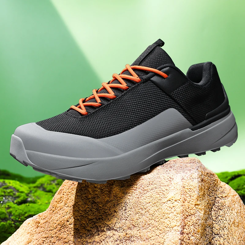 

High End New Men Women Thick Soled Outdoor Leisure Hiking Shoes Mesh Breathable Lightweight Shock-absorbing Travel Shoes