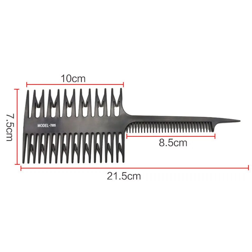 4 قطع من فرشاة شعر الصباغة على شكل عظمة السمك لصالونات التجميل، مقبض مريح خفيف الوزن، شكل أضلاع أسنان ناعمة