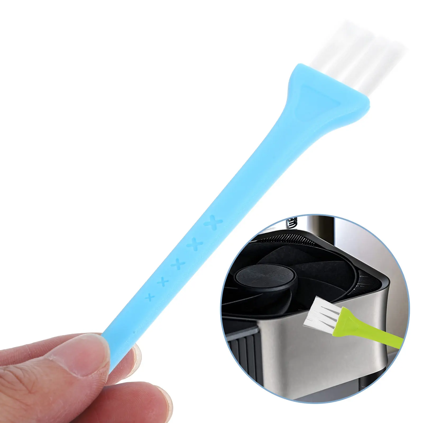 8Pcs Stylish Colorful Cleaning Brush Set PP Material Small Brushes for Keyboard Computer Clipper Crevice Sink Grout Cleaning