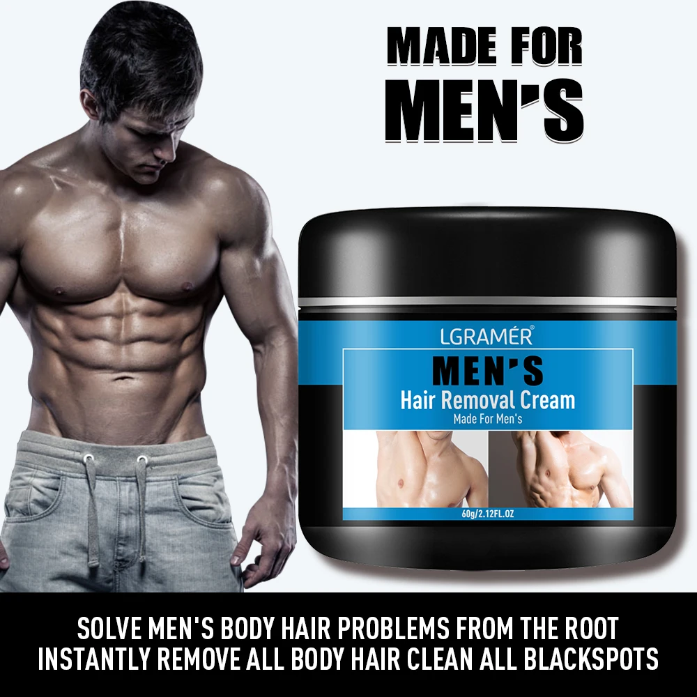 Crema de depilación indolora para hombres, depilación suave no irritante, cuerpo, brazo, axila, pierna, depilación refrescante suave