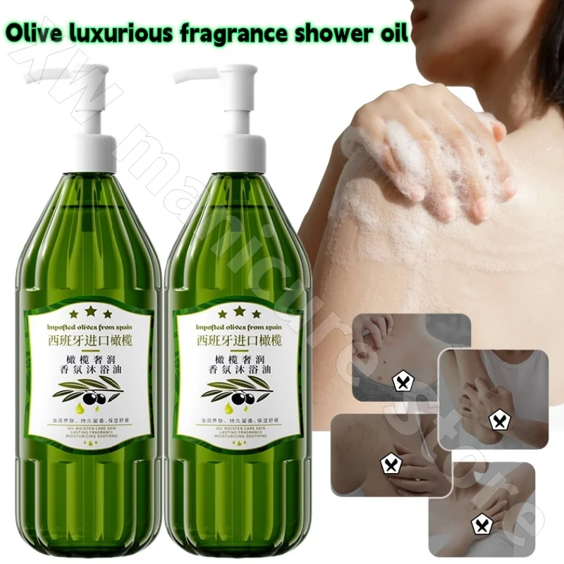 

ODSE Olive Luxurious Fragrance Shower Oil Uses Oil To Nourish Skin Gently Cleanses Nourishes and Rejuvenates Shower Gel 400ml
