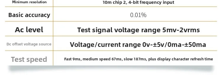 Precisão LCR Digital Bridge TH2827C Ponte de alta frequência 1MHz Indutor de resistência de capacitância