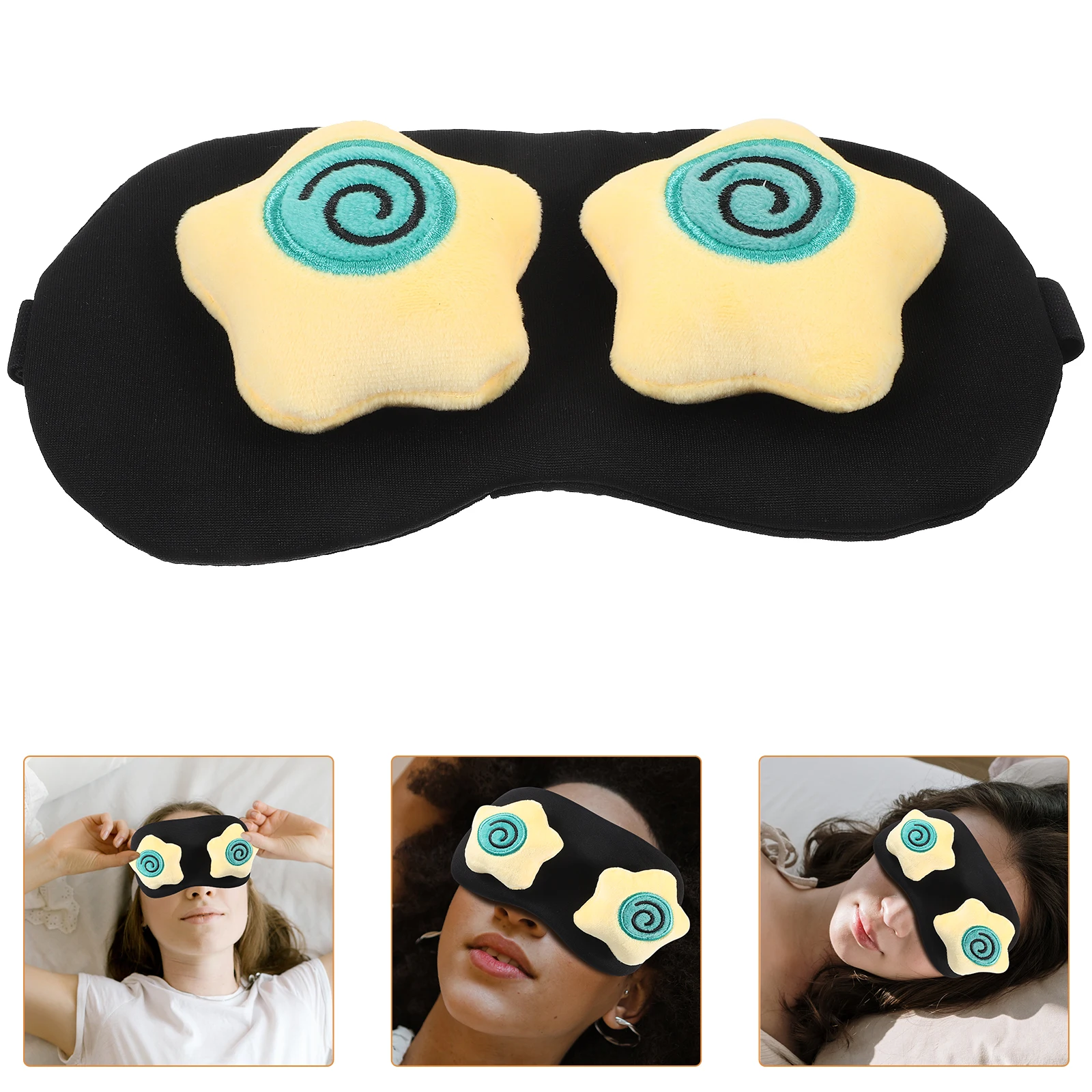 Sleep Mask Eye Protection Gadget Polyester Blind Fold Breathing Material Travel Nap Eye Covers for Sleeping