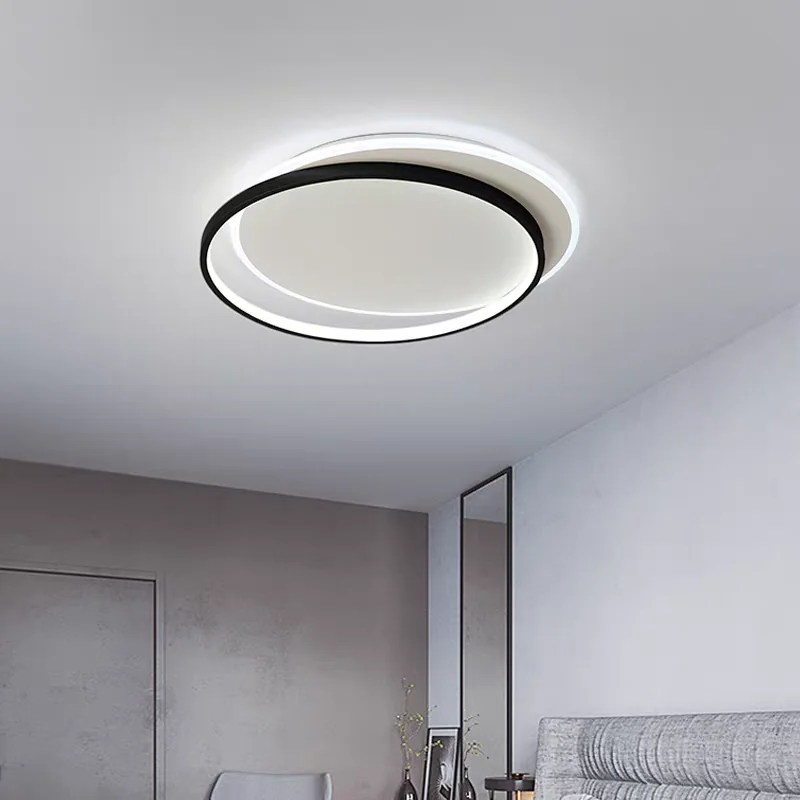 

Modern LED Ceiling Lights for Living Room Bedroom Minimalist Personalized Circular Ultra-thin Lamps Full Spectrum Art Home Decor