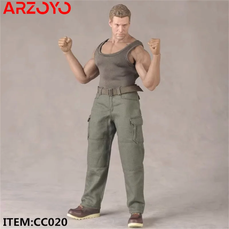 CCTOYS CC020 1/6 Scale Male Combat Pants Overalls Clothes Model Fit 12-inch Strong Muscle Soldier Action Figure Body