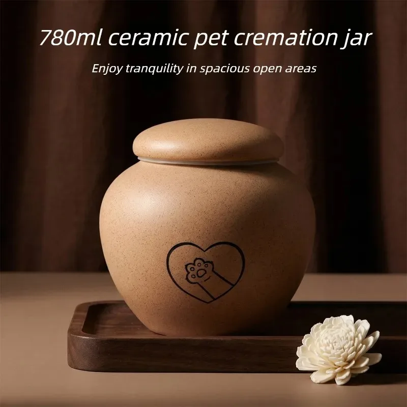 Urna cerámica conmemorativa para mascotas, perros y gatos domésticos - imagen 2