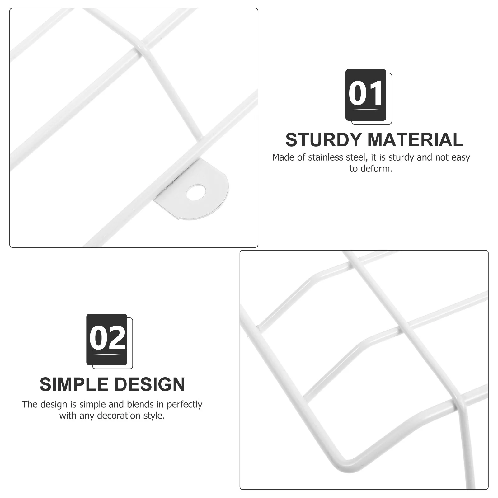 Emergency Light Wire Guard Wall Mount Metal Protective Cover Exit Sign Light Cage Guard Wire Protector for Emergency Lighting