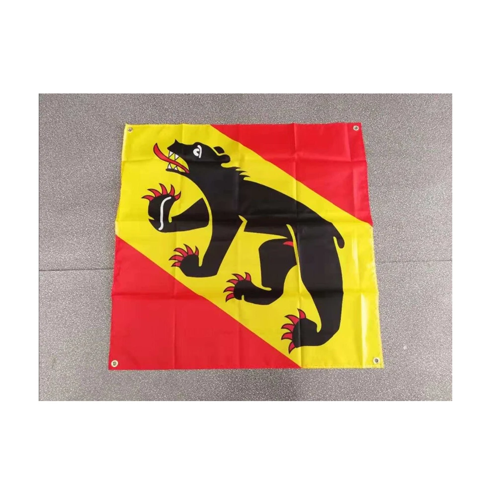 johnin  90x90cm black bear Swiss switzerland Bern flag