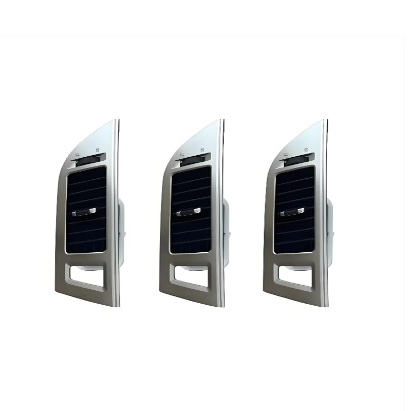 liuquan 4PCS OEM for Mitsubishi Pajero 2007-2020 Dashboard Middle and Two Side Air Conditioner Ac Outlet Grille Silver&Black