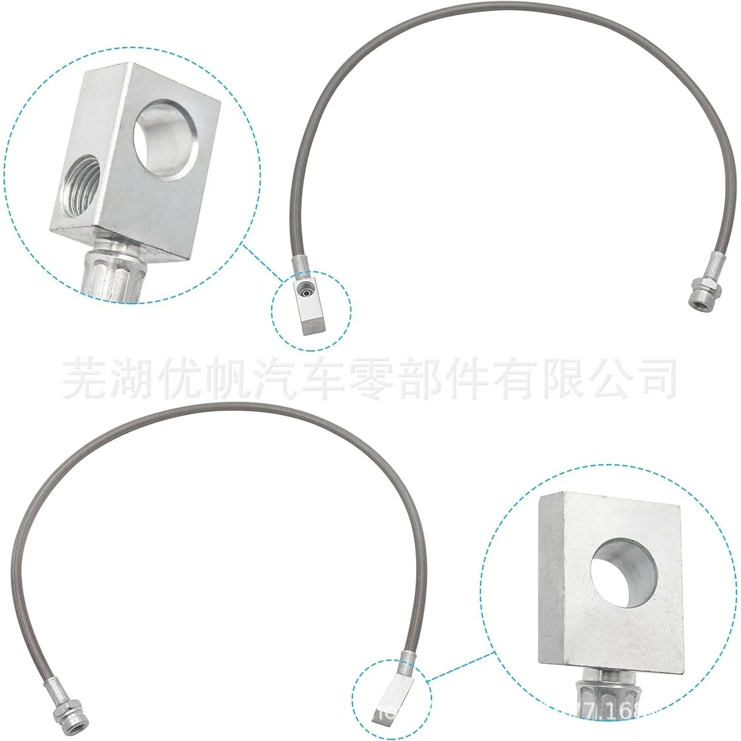 89715 stainless steel extended brake YouTube assembly (including 89702/89703) 4-6 inch lift dedicated