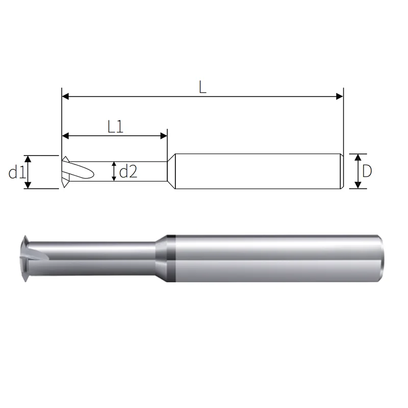 CNC 55° Machine Solid Carbide Tungsten Steel Single Tooth Thread Milling Cutter P 0.793 1.058 1.27 BSP G PS W 1/4 3/8 Mill Mills