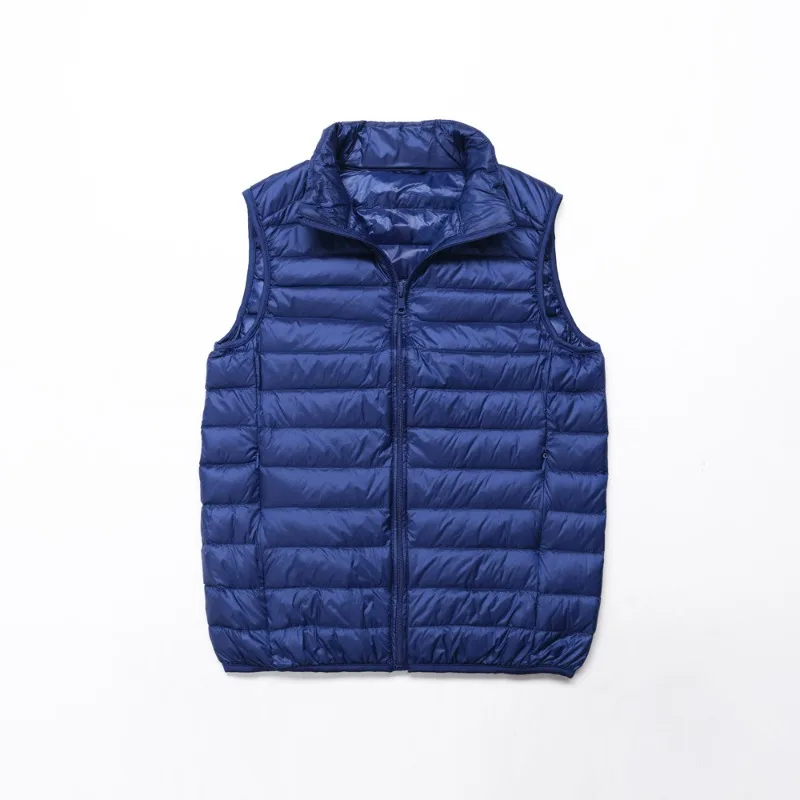 Women's Clothing Lightweight Down Jacket Men's Clothing Vest Short Style Stand-up Collar Thin Style Winter Clothing Lightweight