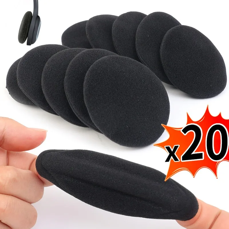 Thickened Foam Ear Pad for Headphone Sponge Replacement Ear Cushions Covers Earphones Case Protective 35mm 40mm 50mm 55mm 60mm