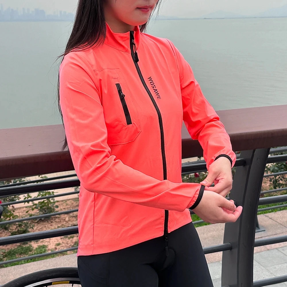 WOSAWE Ultra-Light Rainproof Windbreaker Breathable Waterproof Windproof Protective Coat For Outdoor Cycling Jackets Women Vest