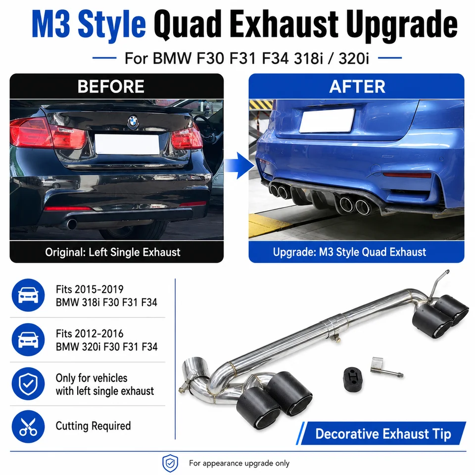 BMW F30 F31 F34 318i 320i F32 F33 420i 418i 2013-2016年式用 M3 M4