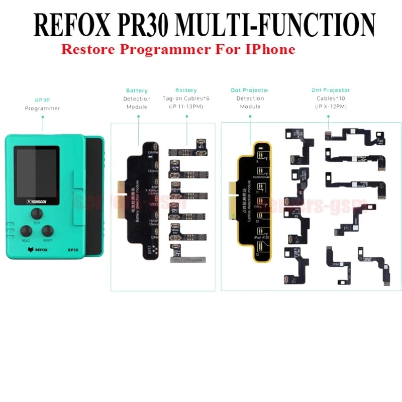 

REFOX RP30 Multifunctional Restore Programmer For iPhone Face ID Fix Dot Projector Detection Battery Repair Tools