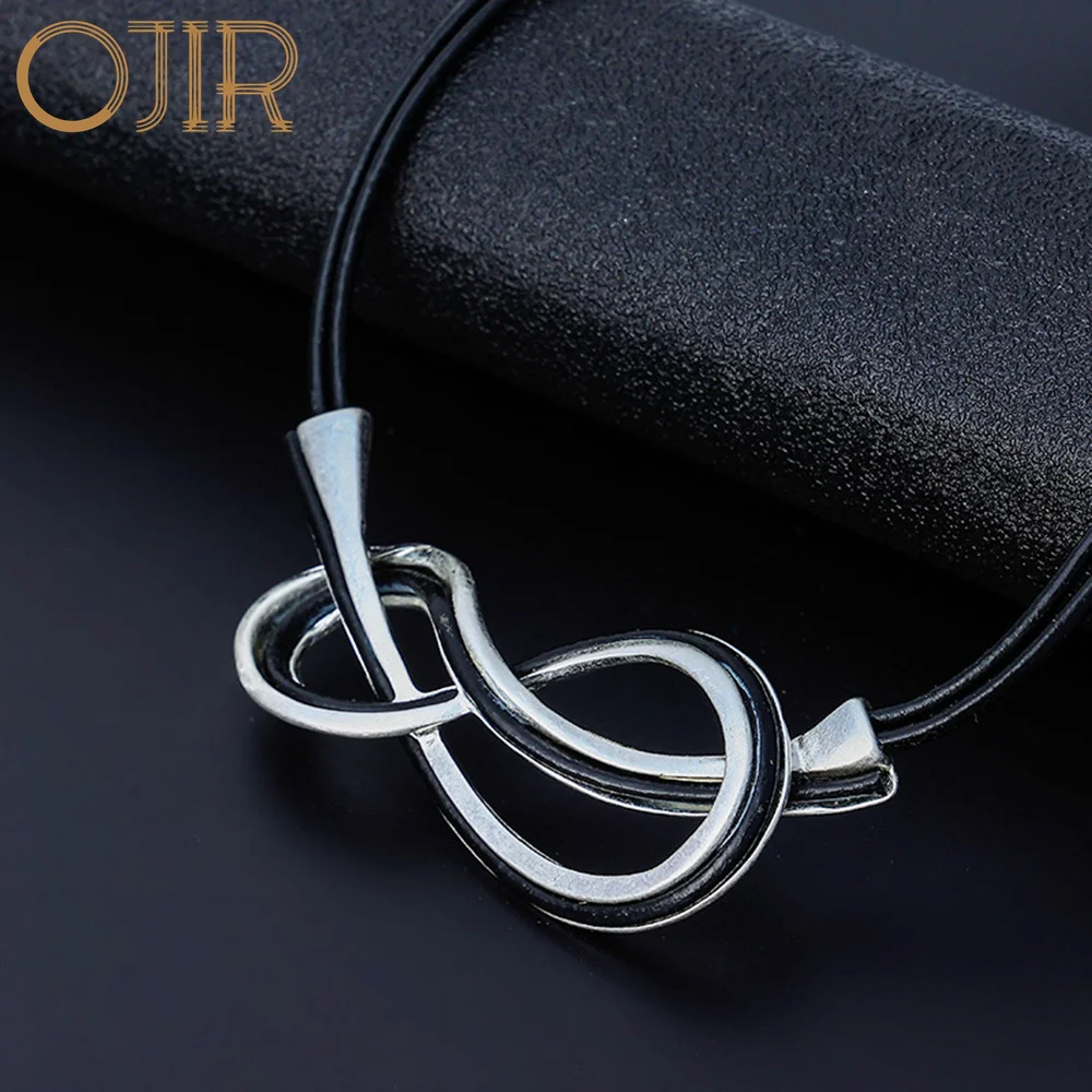 2022 Geometric Twisted Suspension Pendant for Women Vintage Collares Chokers Necklace Fashion Jewelry Gothic Trending Products