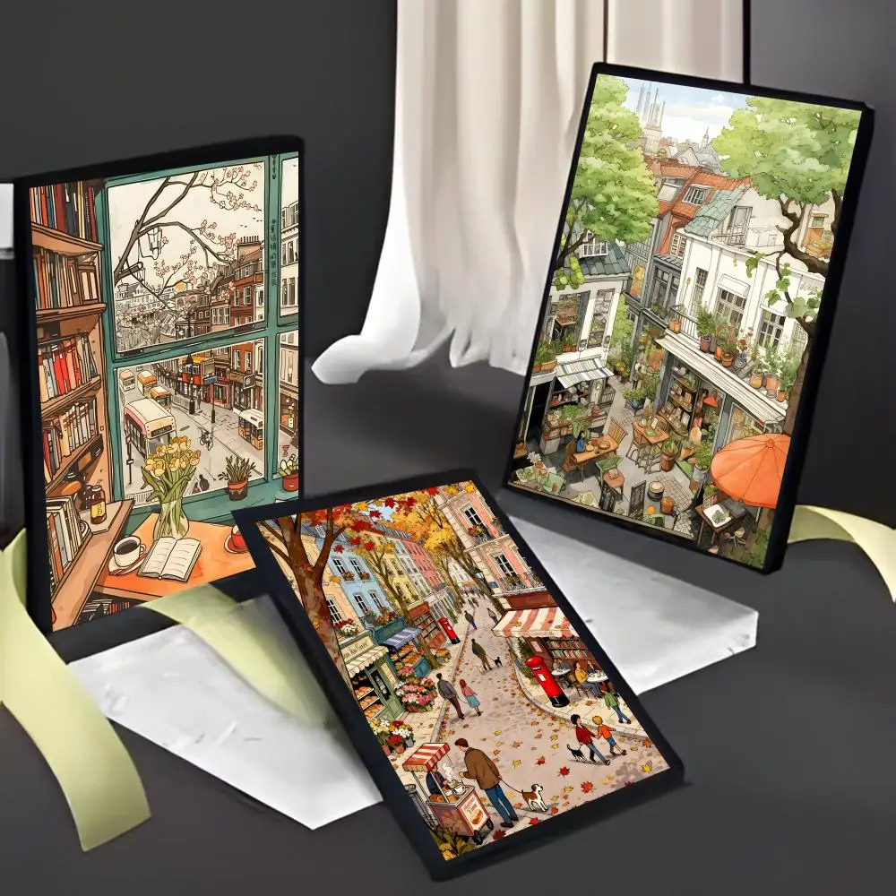 Urban Artwork Vintage City Street Art Print Poster American Film Mural Home Childrens Room Wall Decor Print