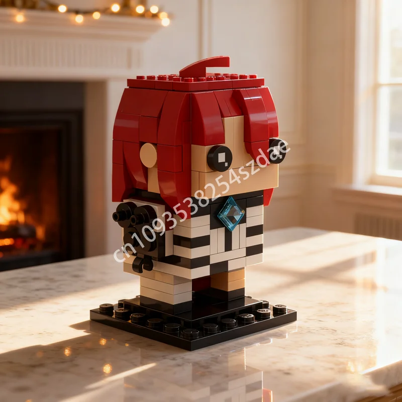 

157 шт. MOC Elizabeth Rose Bloodflame Brickheadz модель строительные блоки собрать рождественские подарки креативная идея игрушки образование дети
