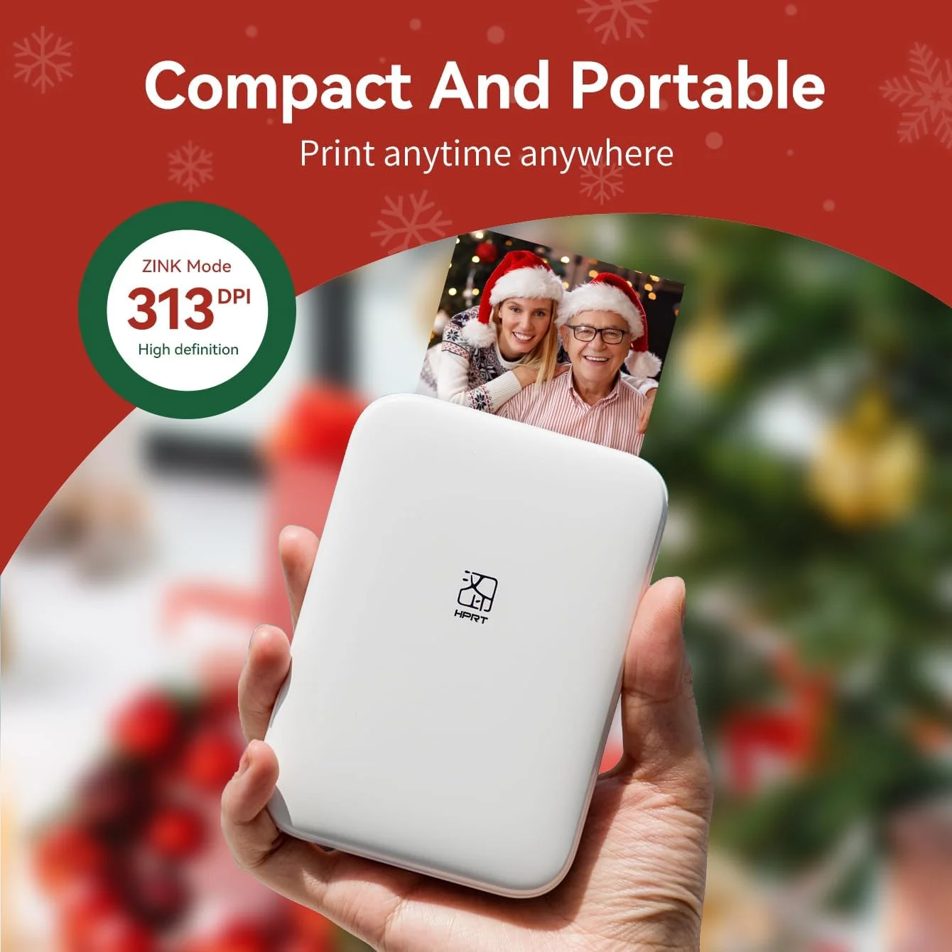 MT53 Color Photo Wifi Printer Mini Portable Mobile Handheld Pocket Bluetooth Printing Machine 2x3 inch Zink Sticky-Backed Paper image 3