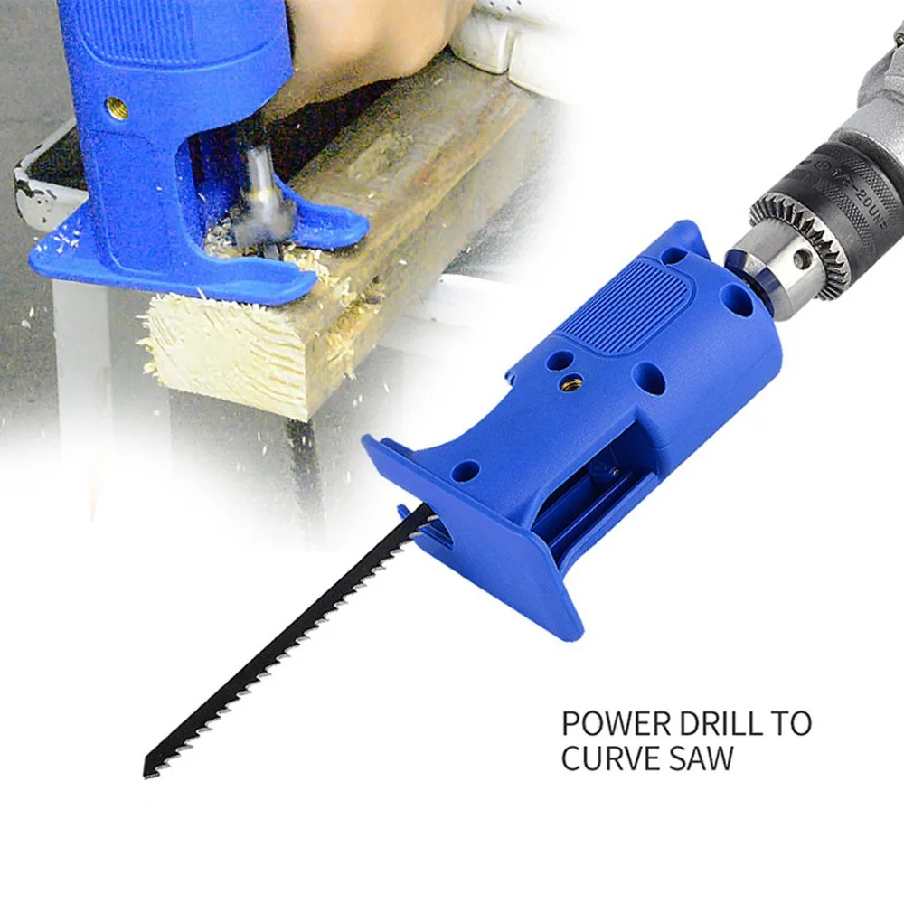 STONEGO Electric Drill Adapter - Household Power Tool for Woodworking, Converting Drill to Reciprocating Saw, Saber Saw, Jigsaw