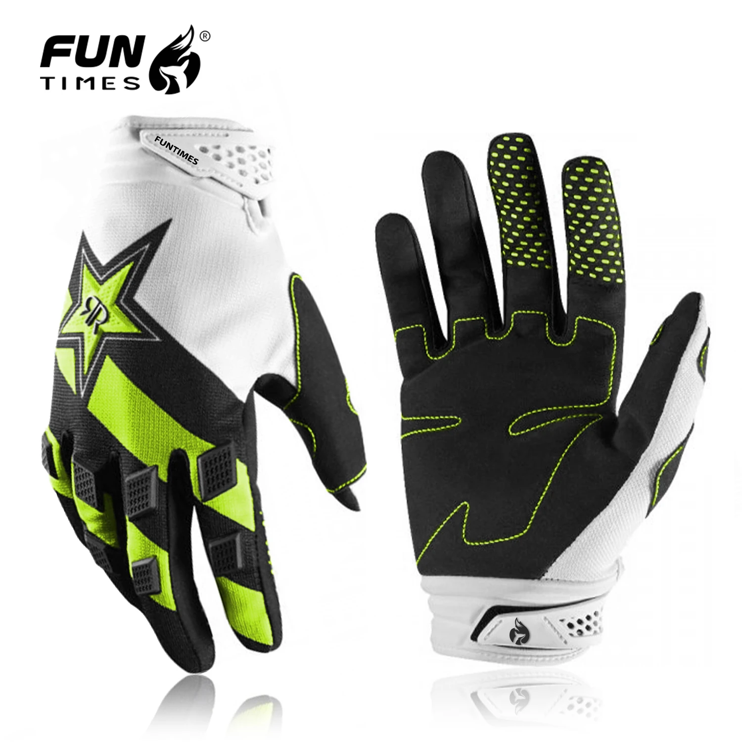New three color men\'s motorcycle gloves, bicycle full finger off-road motorcycle protective gloves