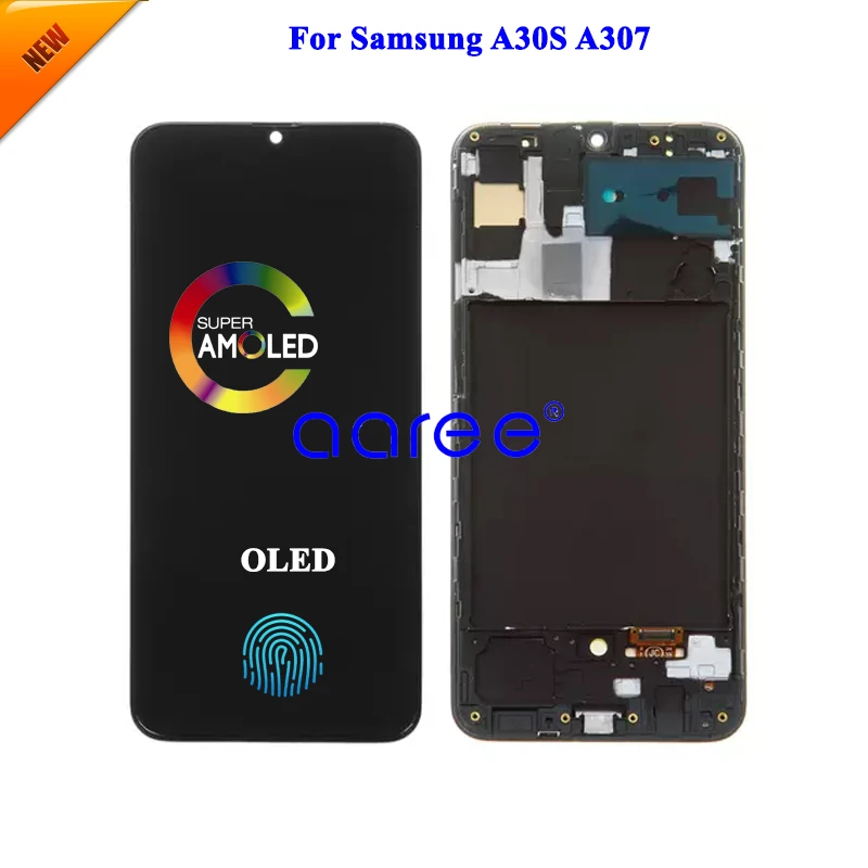 AMOMLED OLED LCD For Samsung A30S A307 lcd display For Samsung A30S A307 LCD Screen Touch Digitizer Assembly