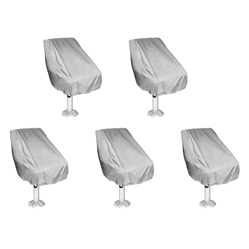

A89E-5X Boat Seat Cover, Outdoor Waterproof Pontoon Captain Boat Bench Chair Seat Cover, Chair Protective Covers