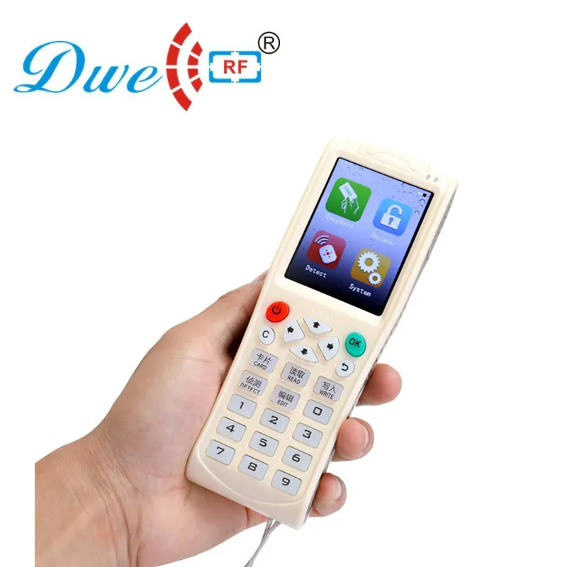 125 كيلو هرتز Em Id 13.56 ميجا هرتز Ic بطاقة Rfid ناسخة Ide Cloner Fideco استنساخ بطاقة آلة مع وظيفة واي فاي
