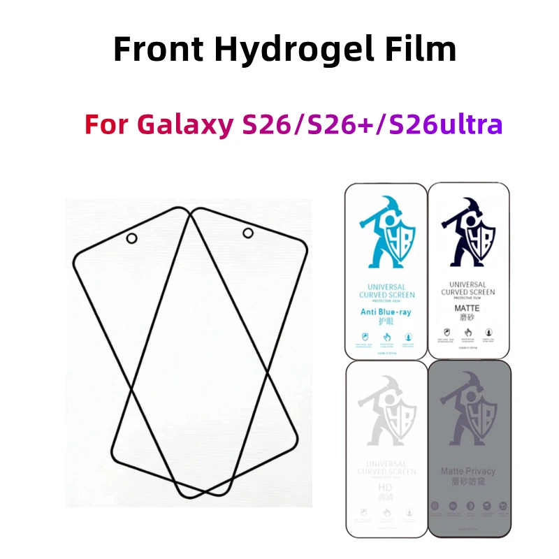 

2pcs Matte Hydrogel Film For Samsung Galaxy S26 Ultra HD Screen Protector For Galaxy S26/S26+ Eye Care Anti Spy Matte Film