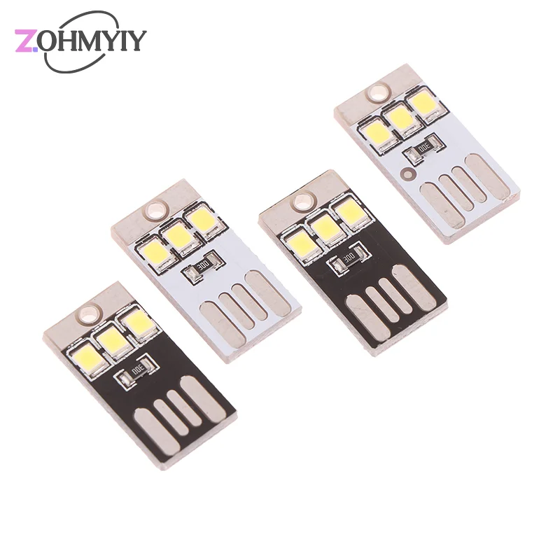 5pcs Mini Ultra Thin Mobile Usb Small Light Camping Light Baby Night Light Tools