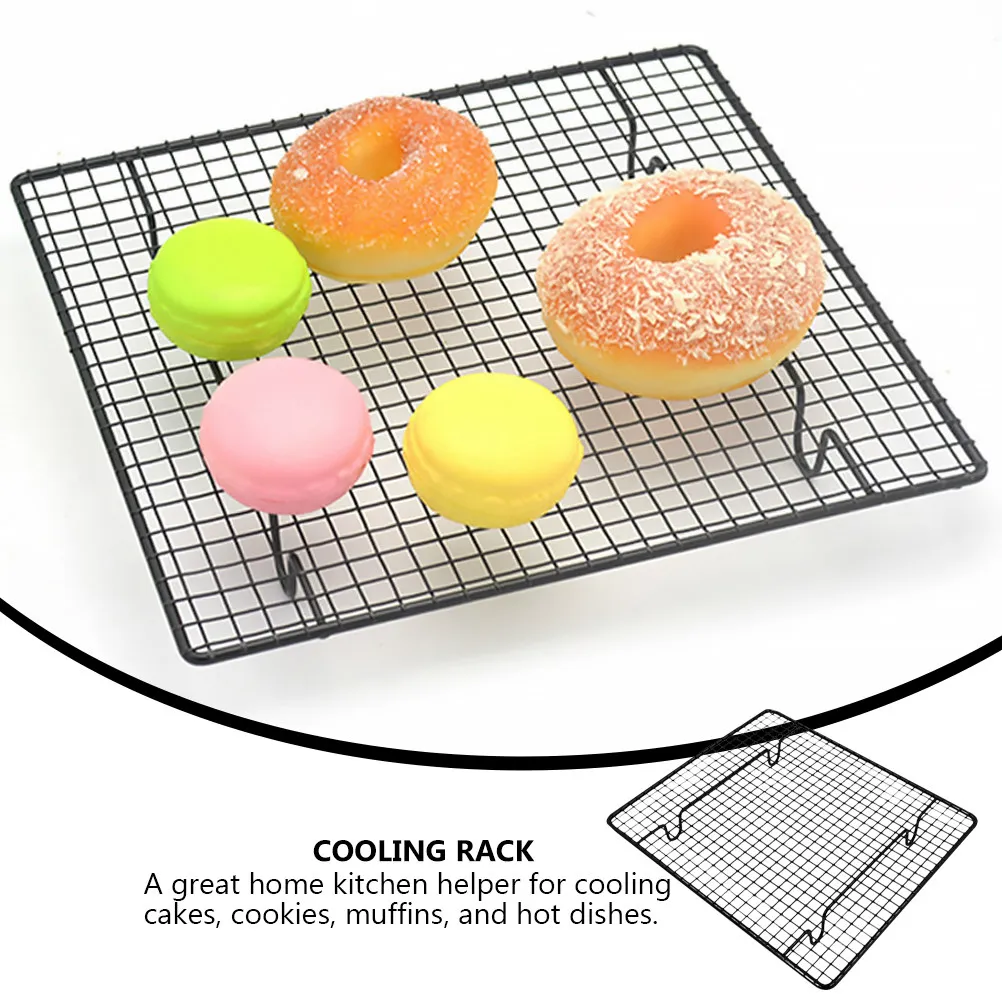 

1Pcs Premium Nonstick Baking Cooling Rack for Cakes Cookies Muffins with Optimized Grid Airflow Design Heavy Duty Stainless
