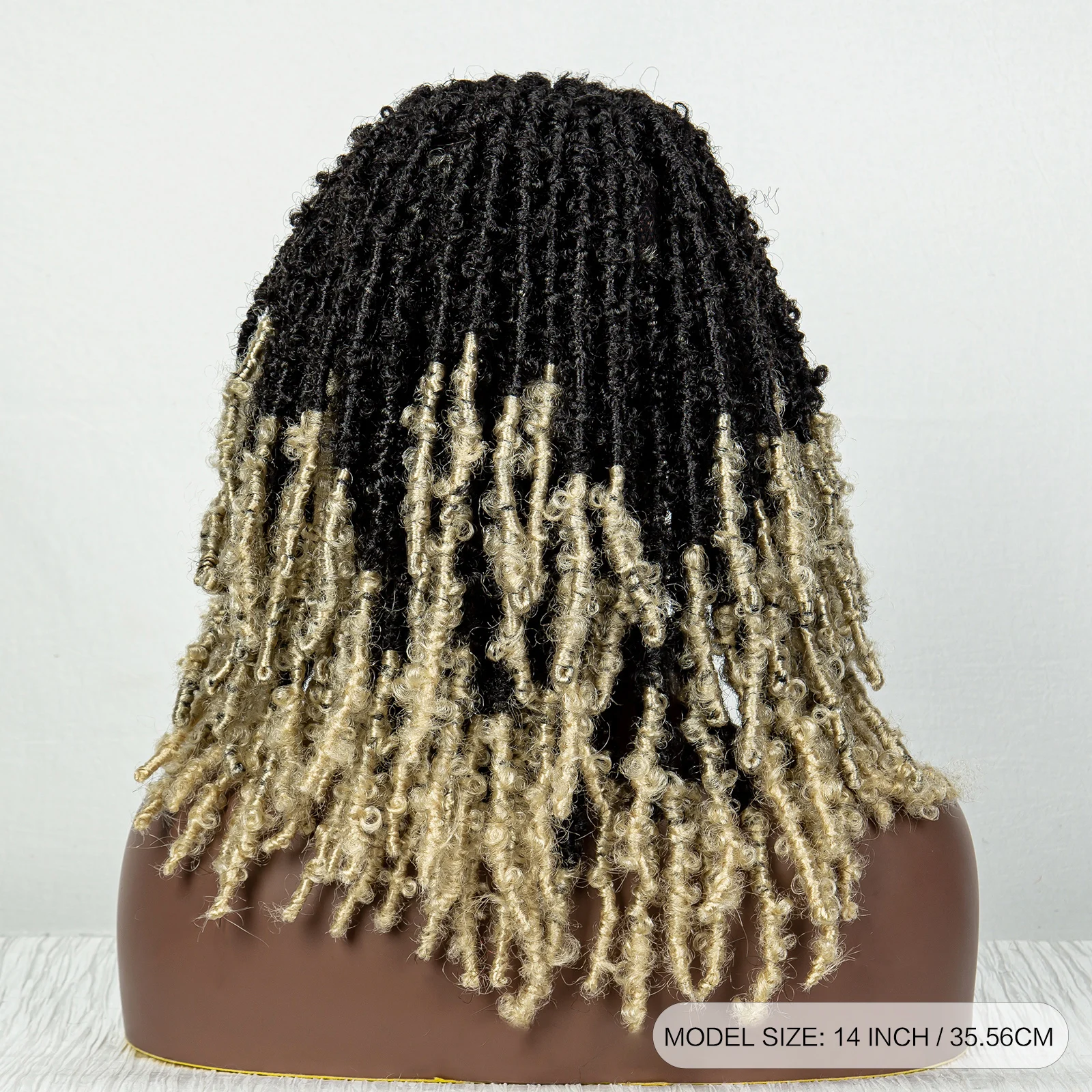 Synthetic Braided Bob Wigs Dreadlocks Lace Front Braiding Hair Wig Crochets Braids Wig Butterfly Locs Crochet Hair Wig for Women