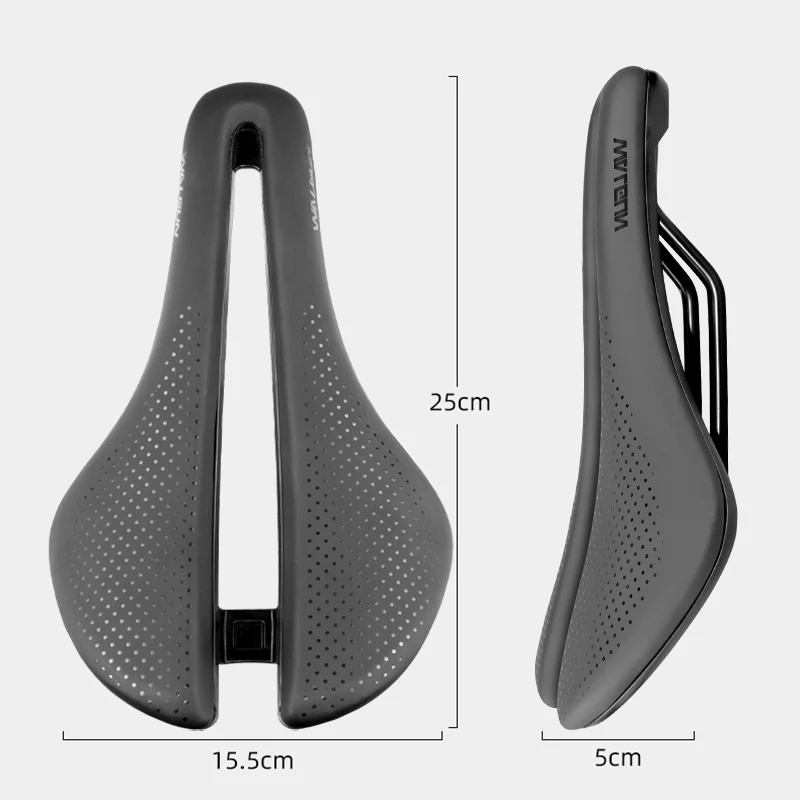 Walgun Hollow Bicycle Saddle PU Waterproof Aerodynamic Bike Cushion Shock Absorption Cycling Seat MTB Road Bike Seat Accessories