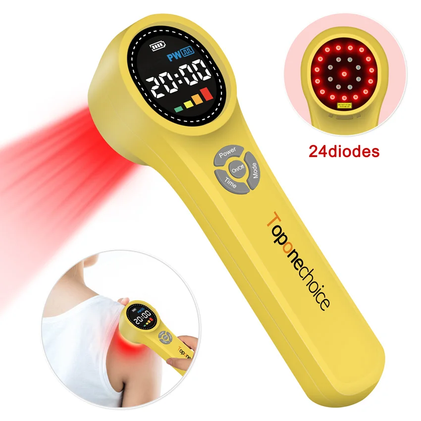 1760mW LLLT Cold Laser Therapy 660nm 810nm 980nm Red & Near Infrared Light Device for Humans Pets Pain Relief Wound Healing