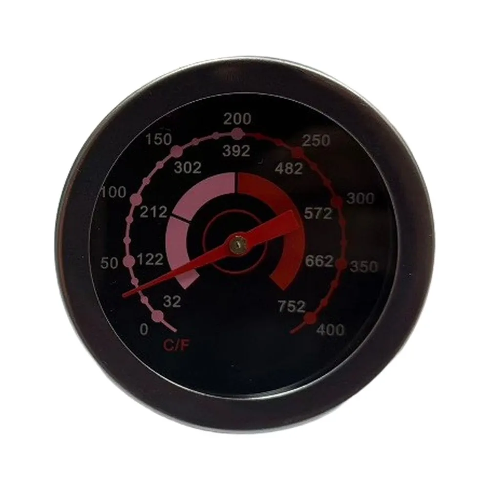Mechanical Stainless Steel BBQ Thermometer with Dual Temperature Scale for Consistent Heat Monitoring on Outdoor Grills