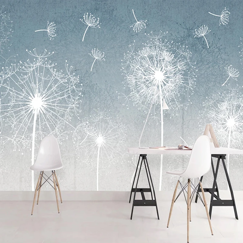 

Custom 3D Photo Wallpaper Modern Minimalist Landscape Flower Dandelion Wall Painting Bedroom Living Room Home Decoration Mural