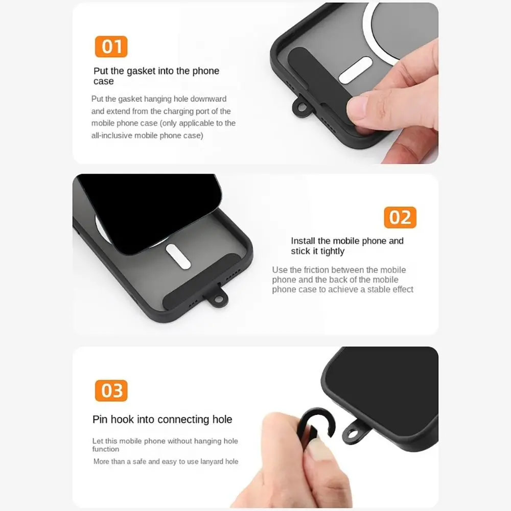 New With Patch Phone Lanyards Adjustable 8mm Thick Phone Strap Lanyard Mobile Phone Straps