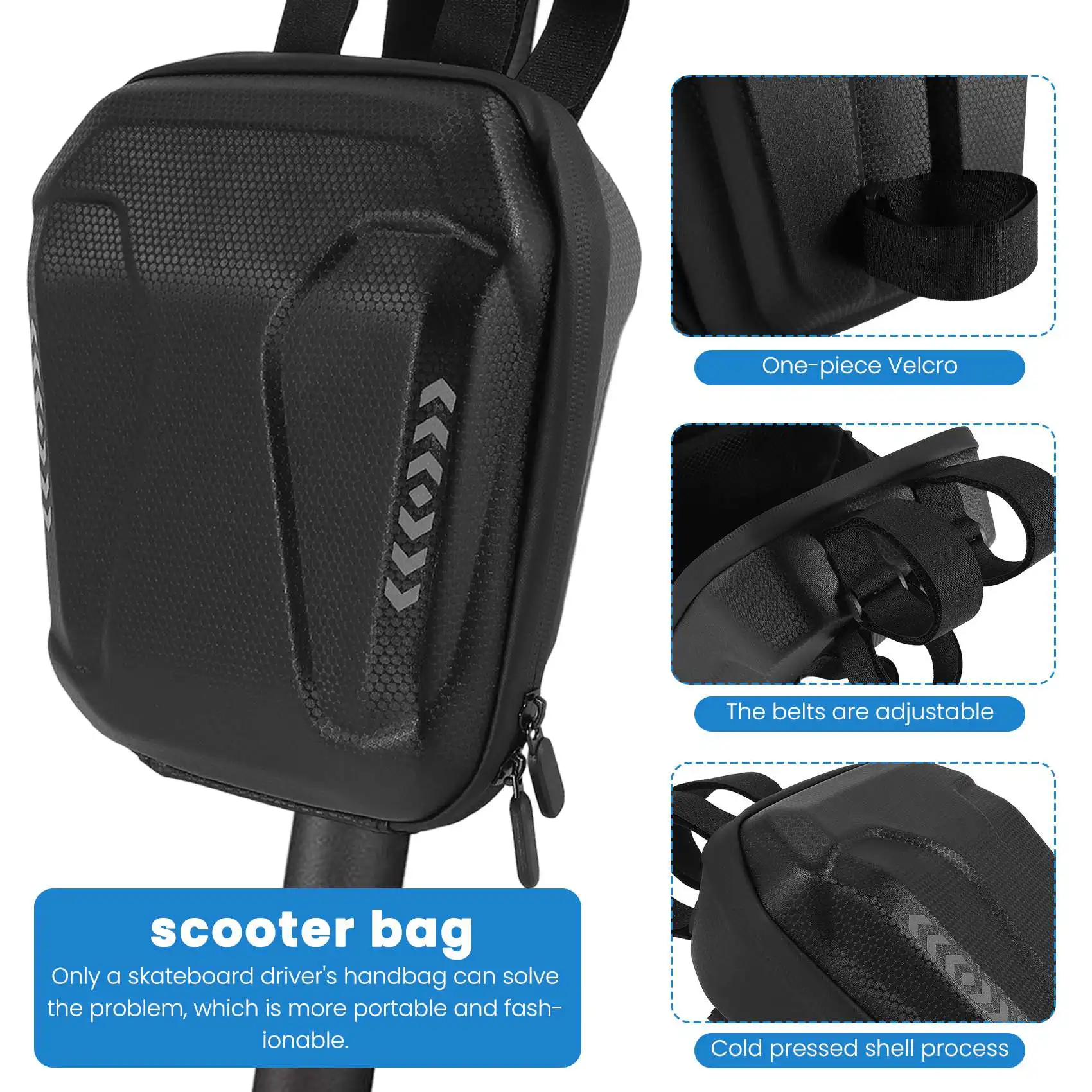 2.5L Electric Scooter Bag Scooter Handlebar Bag Waterproof Scooter Storage Bag for Universal Scooter Xiaomi Scooter Bike