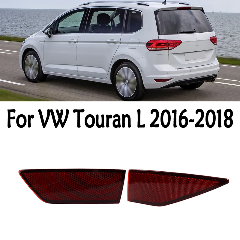 Car Rear Bumper Reflector Brake Lamp Brake Light Stop Lamp False Decorative Light For Volkswagen VW Touran L 2016 2017 2018