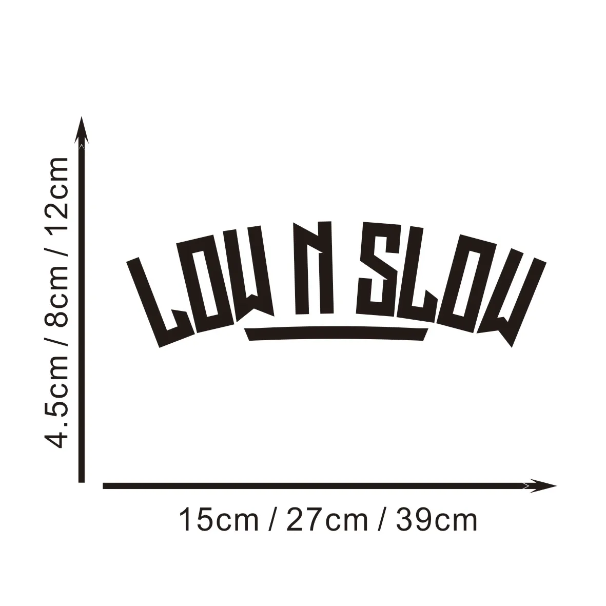 

Low N Slow Vinyl Decals – Waterproof Stickers for Car Windows, Bumpers & Motorcycle Tanks, Ideal for DIY Styling