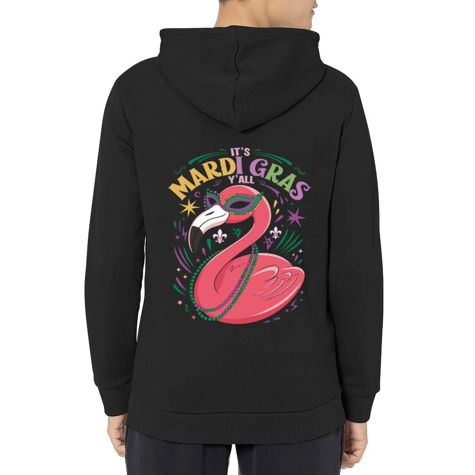 It's Mardi Gras Y'all - Flamingo Mardi Gras T-Shirt Hoodie winter clothes autumn hoodie streetwear