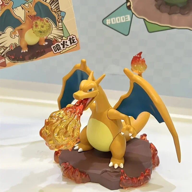 Pokemon miniature scene model Venusaur Charizard Blastoise figure Arcanine Lapras Dragonite doll children's toy birthday gift