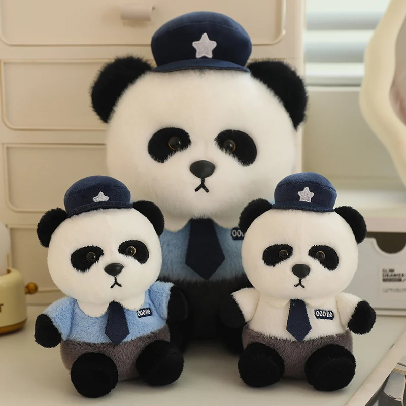 

15-50cm Creative Police Bear Plush Toy Cartoon Stuffed Animals Cute Police Uniform Panda Plush Doll Soft Kids Toys Polices decor