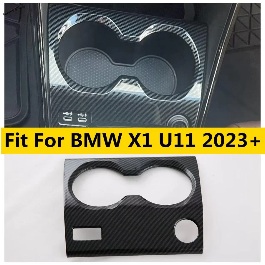 

Console Central Gear Shift Front Water Cup Bottle Holder Decor Panel Cover Kit Trim For BMW X1 U11 2023 - 2025 Car Accessories