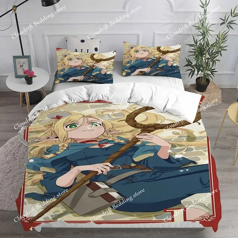 

Fashion 3d Printed Anime Delicious in Dungeon Bedding Set Boys Girls Twin Queen King Size Duvet Cover Pillowcase Bed boys Adults