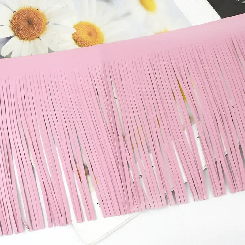 2 Meter 10–30 cm 3 mm Leder-Wildleder-Quasten-Fransen-Spitzenbesatz zum Nähen von Handtaschen, Kleidern, Dekor, Band, DIY-Tasche, Kleidungszubehör