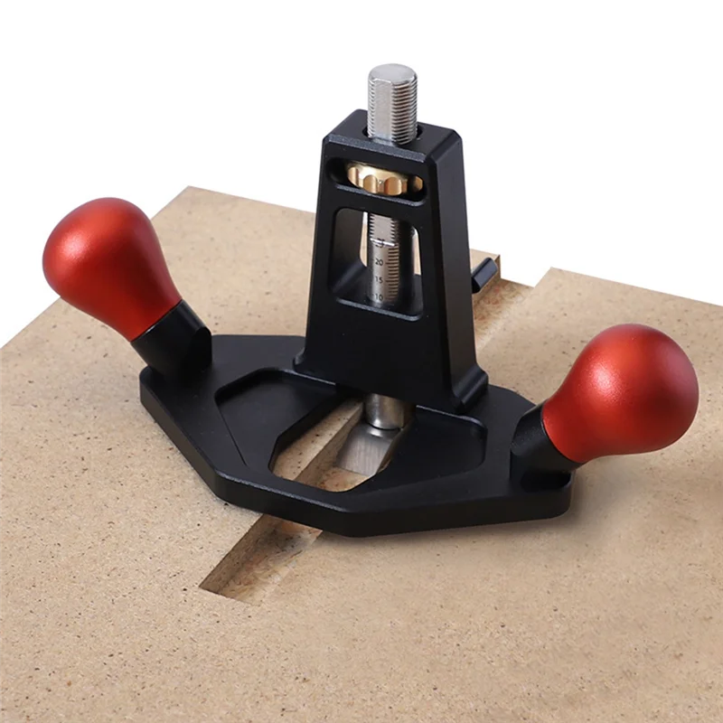 

【Superdeals】Router Plane Handheld Woodworking Tool Router Plane High Configuration Hand Router Plane With Depth Stop Black
